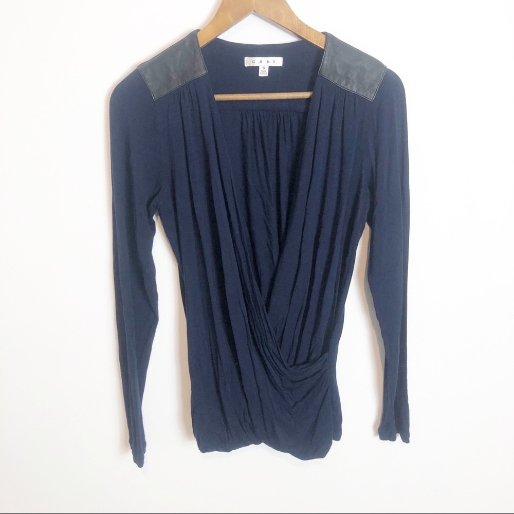 CAbi navy blue long sleeve